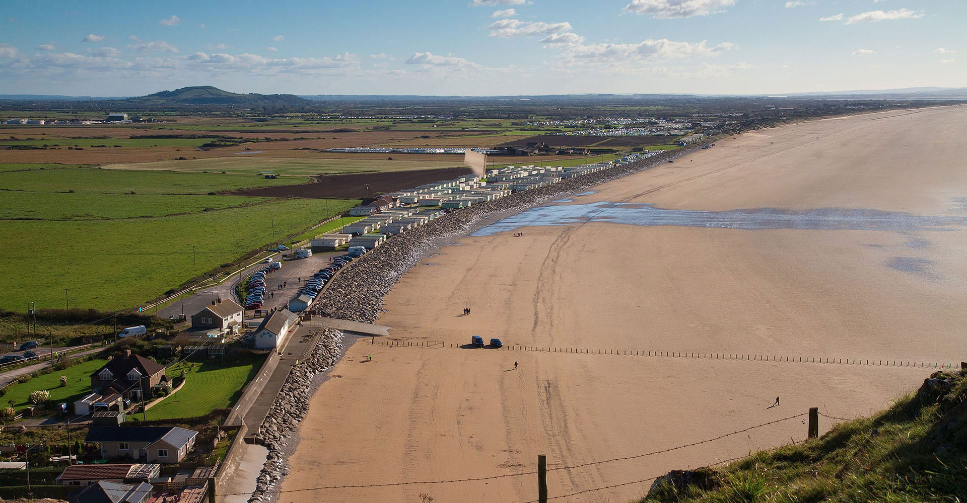 Surrounded by miles of golden sandy beach